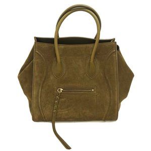 Celine Phantom Handbag Luggage Suede